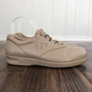 SAS Free Time Walking Shoe Leather Lace Up Comfort Size 9 Narrow Mocha 72686043